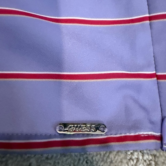 Guess Lavender Top with Red and White Stripes - Picture 5 of 5